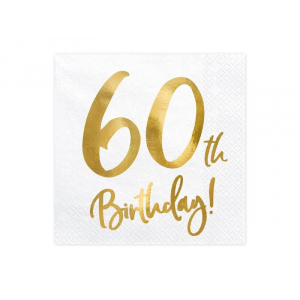 serviette en papier 60 ans