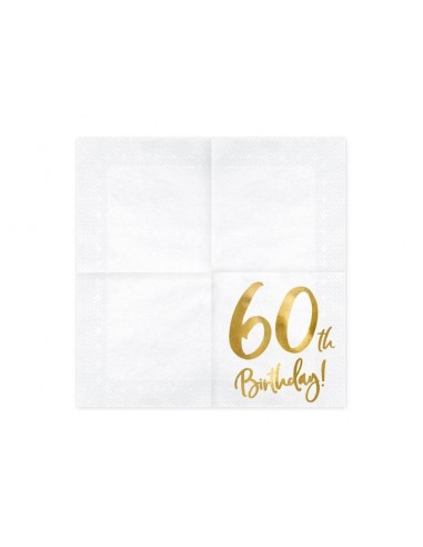 10 serviettes jetables anniversaire papier âge
