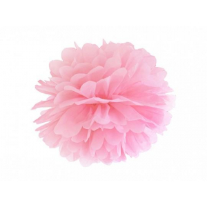 pompon rose en papier