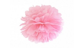 pompon rose en papier