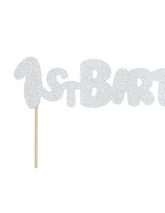 Cake topper nuage en bois Hello baby - MODERN CONFETTI