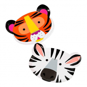 assiette en carton animaux