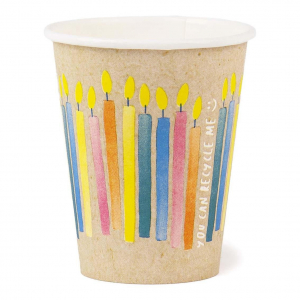 gobelet en carton anniversaire biodegradable 2
