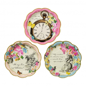 assiette en carton alice au pays des merveilles