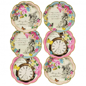 assiette en carton alice au pays des merveilles 2