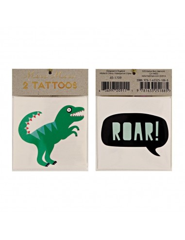 2 tatouages dinosaure