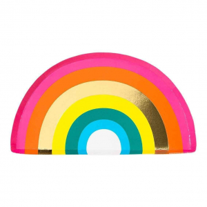 assiette arc-en-ciel