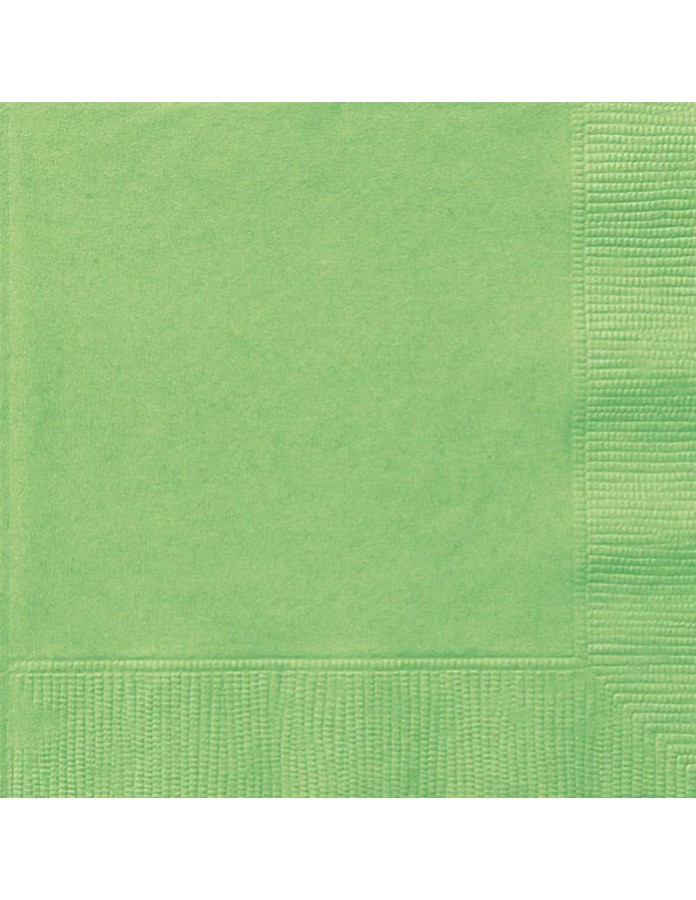 Serviettes de table en papier vert clair