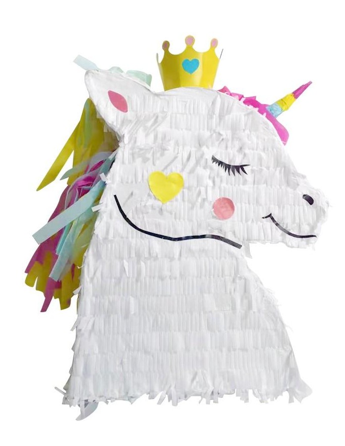 Piñata à tirer - Licorne blanche - Jour de Fête - Pinata - Anniversaire