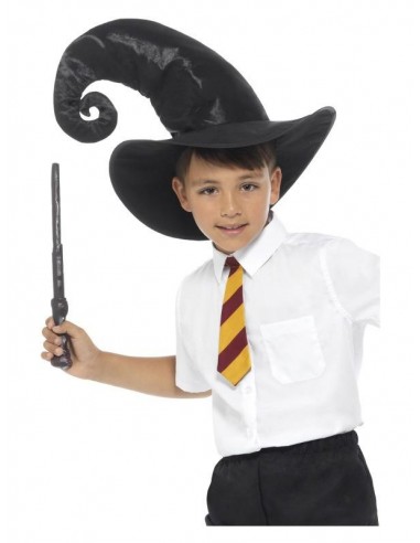 Déguisement adulte Harry Potter + Baguette + Cravate - STD - Déguisements  pour Enfant - Se déguiser et se maquiller - Fêtes et anniversaires