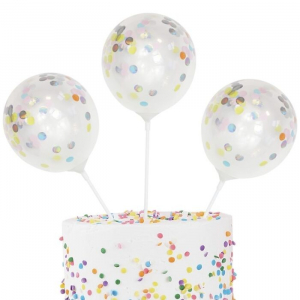 cake topper ballon confettis