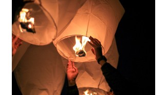lanterne volante biodegradable