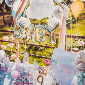 serviette de table gender reveal 2