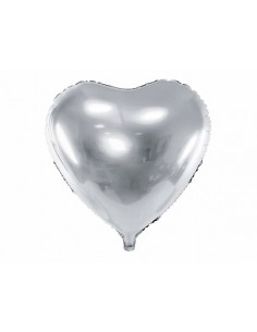 Ballons de baudruche en forme de coeur Coconut White 25cm 8pcs - Partywinkel