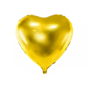 ballon coeur doré