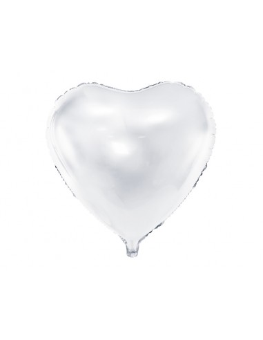 ballon coeur blanc