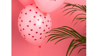 ballon rose coeur