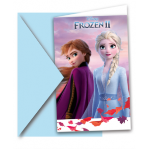 carte d'invitation reine des neiges