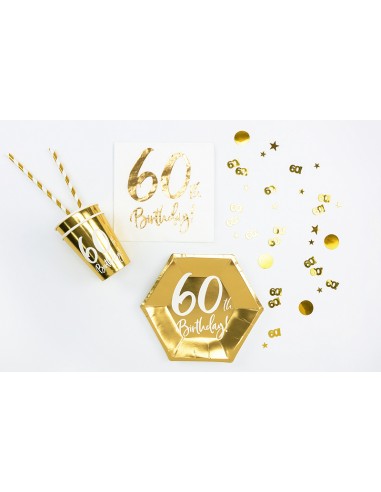 Confettis d'anniversaire 50 ans en Or
