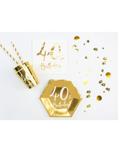 Confettis doré anniversaire 40 ans