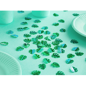 confettis verte tropicale 2