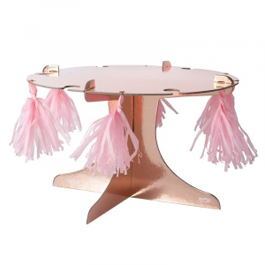 support gateau rose gold
