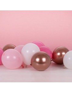 Ballon rose et blanc