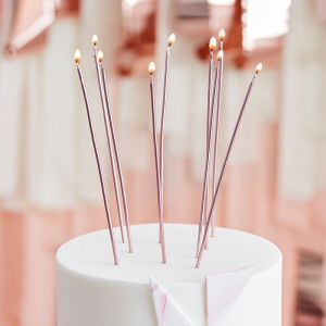 bougie anniversaire rose gold 2