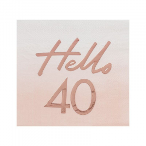 serviette 40 ans