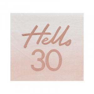 serviette anniversaire 30 ans