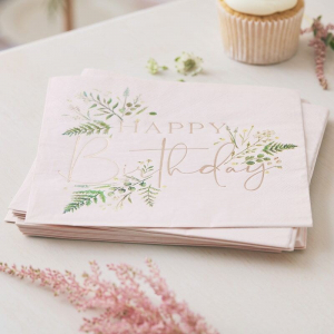 16 serviettes Happy... 2