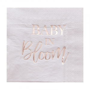 Serviettes baby in bloom