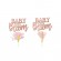 12 Cupcake topper "baby in bloom" rose gold