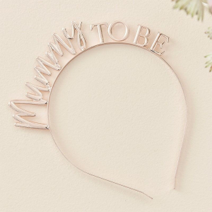 Serre tete rose gold baby shower 2