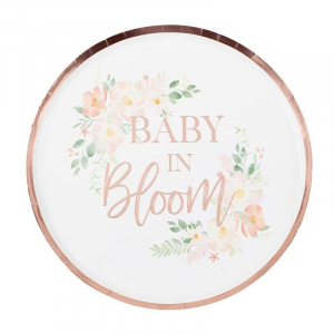 Assiettes florales "baby in bloom"