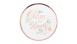 Assiettes florales "baby in bloom"