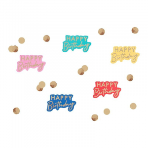 Confettis happy birthday coloé