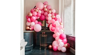 Arche de ballons rose