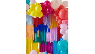 arche de ballons multicolores