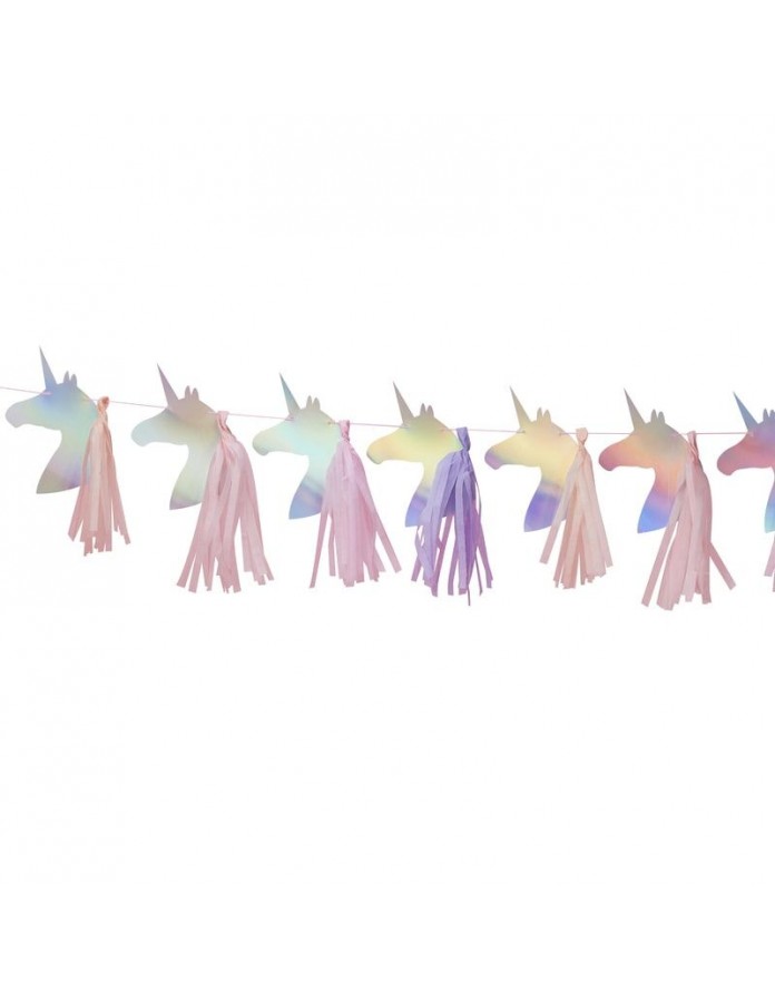 Guirlande licorne 3D décoration anniversaire