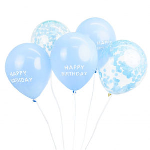 ballon happy birthday bleu