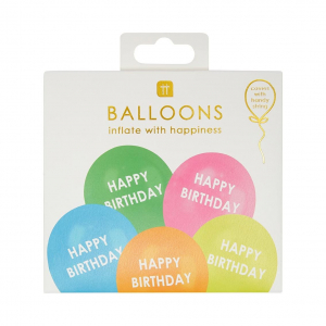 ballon anniversaire multicolores 2
