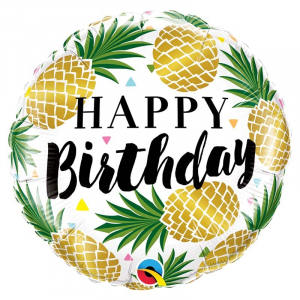 ballon anniversaire ananas