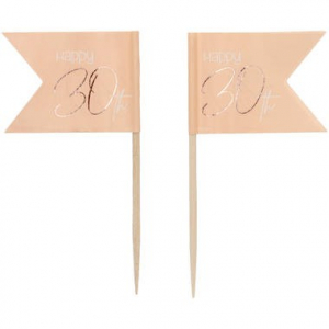 36 Bâtonnets rose blush 30 ans