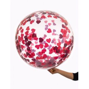 ballon confettis coeur 2