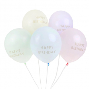ballons pastel