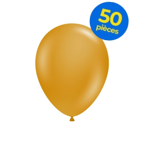 50 mini ballons dorés...