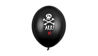 ballon latex noir pirate
