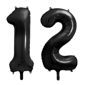 ballon chiffre noir