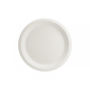 assiette biodegradable blanche 2